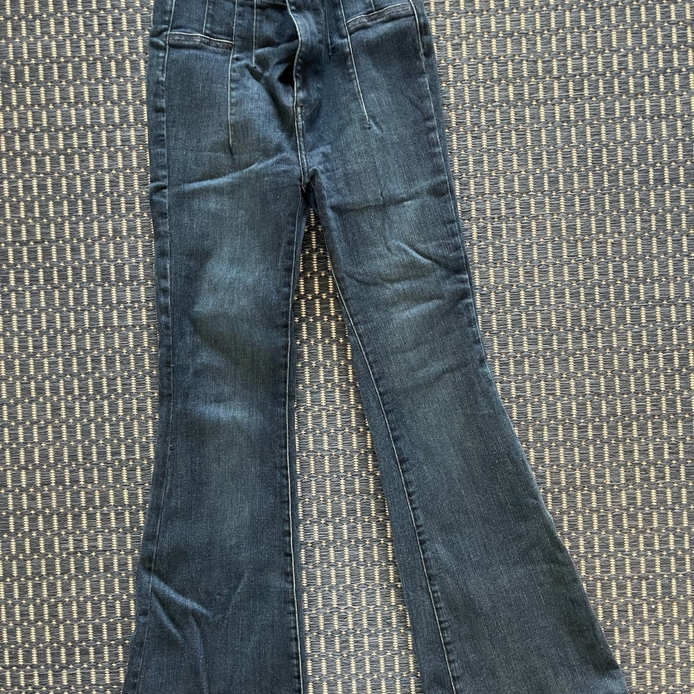 We The Free Dark Blue Flare Jeans